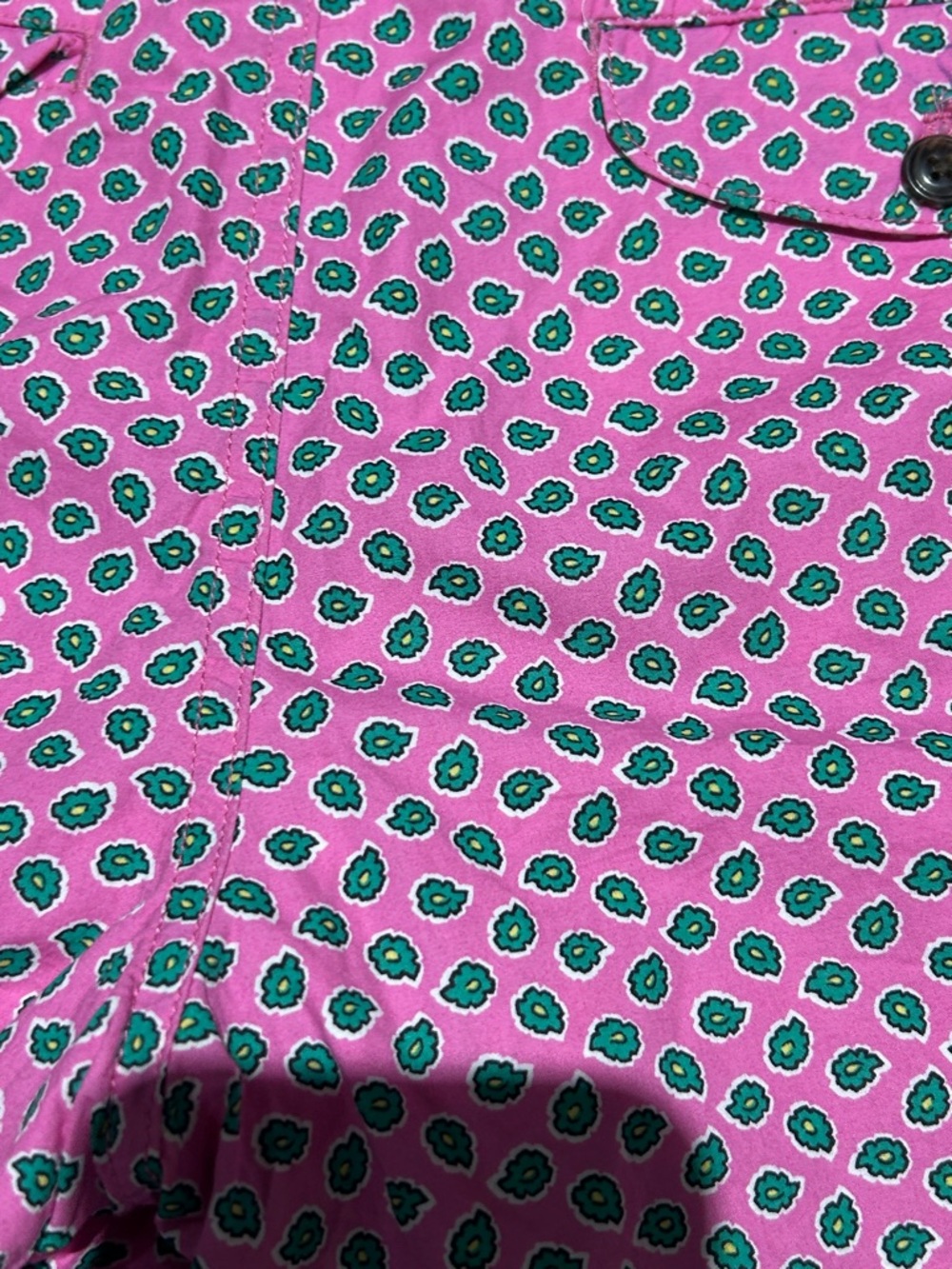 Ralph Lauren Pink Printed High-Waist Cotton Shorts - Picture 7 of 7